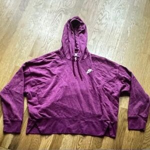 Nike Women's Cropped Pullover Hoody Sweatshirt